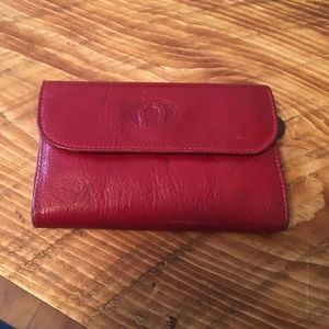 Red Genuine Italian Calf Leather Wallet
